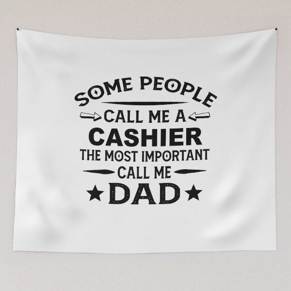 Item preview, Cashier Father Dad T-shirt gift for father's Day Cashier Dad Father's Day, Cashier Dad Hudband Christmas Gift designed and sold by xlnv.