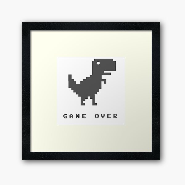 Chrome Dinosaur ( T-Rex Dino) Game Over