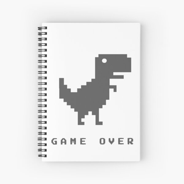 no-internet-dinosaur-game-over-meme-spiral-notebook-for-sale-by