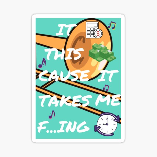 "it cost this much" Sticker for Sale by twinsparkle Redbubble