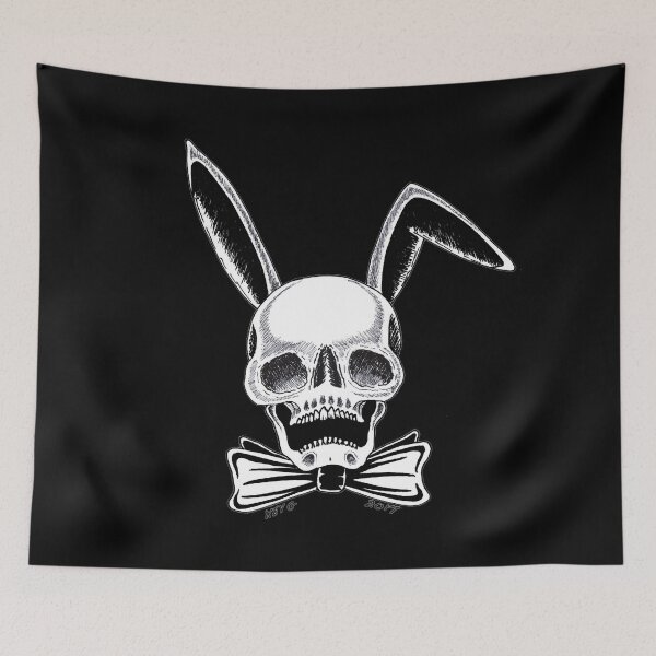 Item preview, BUNNY SKULL - Art By Kev G designed and sold by ArtByKevG.