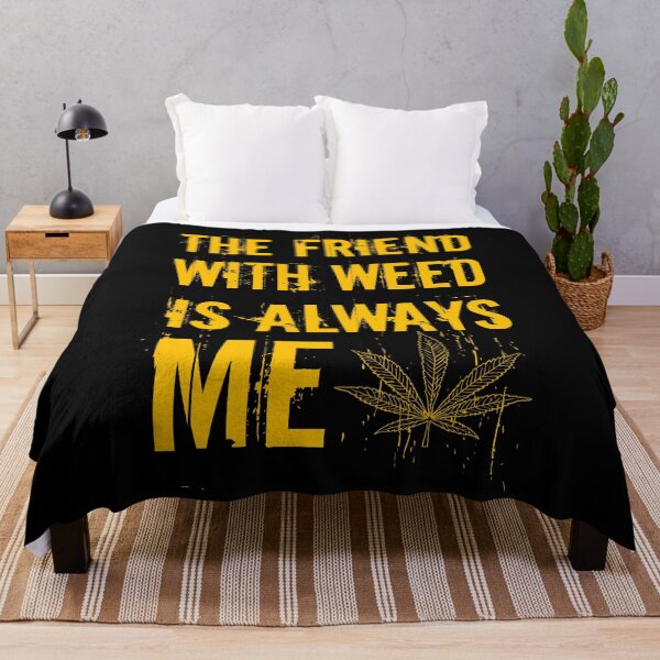 Item preview, The friend with weed is always me  funny 420 Stoner Orange designed and sold by YomeHayin.