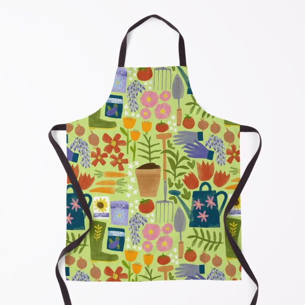 Item preview, Gardening repeat pattern designed and sold by Kimmygowland.