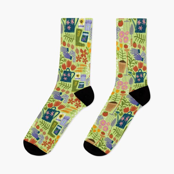 Item preview, Gardening repeat pattern designed and sold by Kimmygowland.
