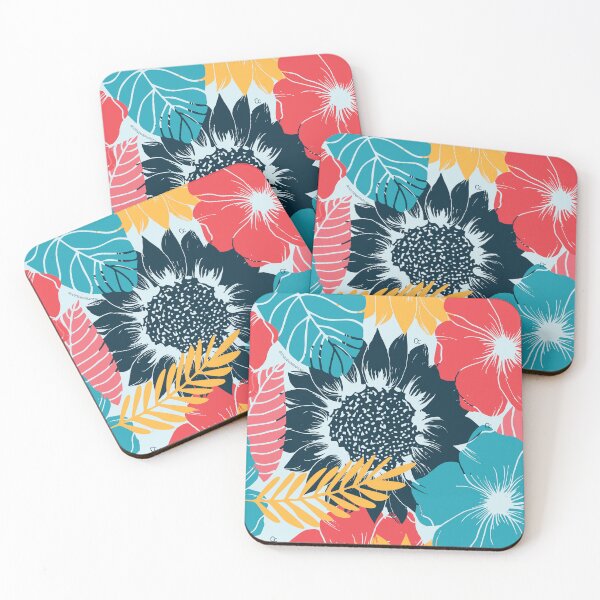 Item preview, light blue flower pattern designed and sold by CCDiseno.
