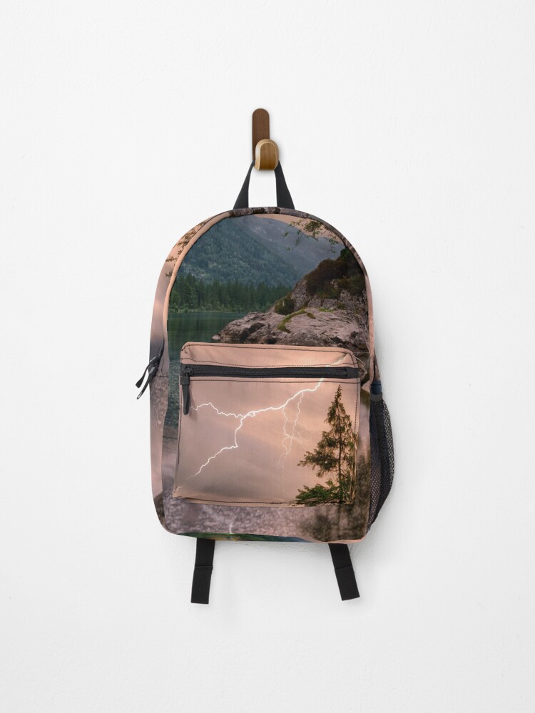 Thumbnail 1 of 3, Backpack, Nature pattern designed and sold by PaulGoldStore.