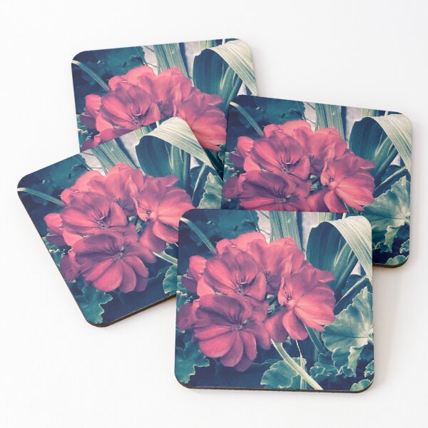 Item preview, aesthetic ethereal vintage photography of red flower green leaves designed and sold by sielexis.