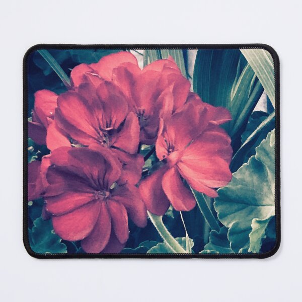 Item preview, aesthetic ethereal vintage photography of red flower green leaves designed and sold by sielexis.