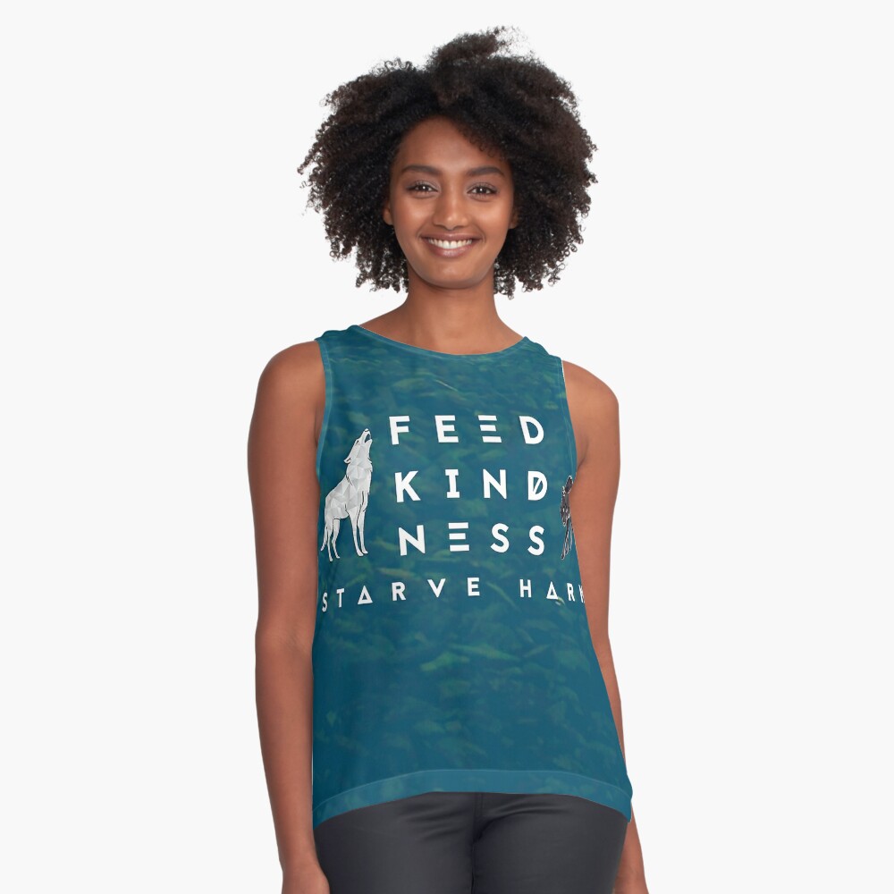 Item preview, Sleeveless Top designed and sold by FeedKindness.