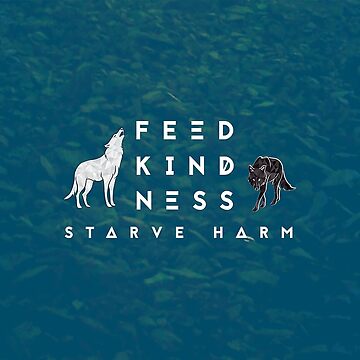 Artwork thumbnail, Feed Kindness Starve Harm Logo - Blue by FeedKindness