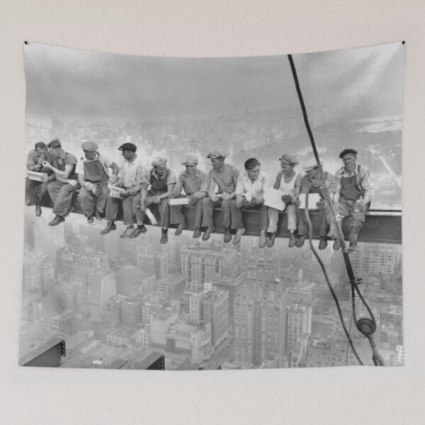 Item preview, Lunch atop a Skyscraper - Charles Clyde Ebbets ,New york city  RCA Building Lunch atop a Skyscraper  print designed and sold by TeeARTHY.