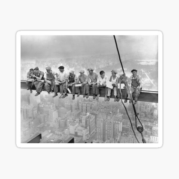 Item preview, Lunch atop a Skyscraper - Charles Clyde Ebbets ,New york city  RCA Building Lunch atop a Skyscraper  print designed and sold by TeeARTHY.