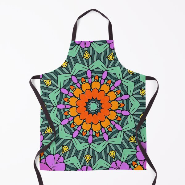 Aperçu de l'œuvre Fleur étoilée dans le mandala d'automne créée et vendue par MediaArtbyMara.