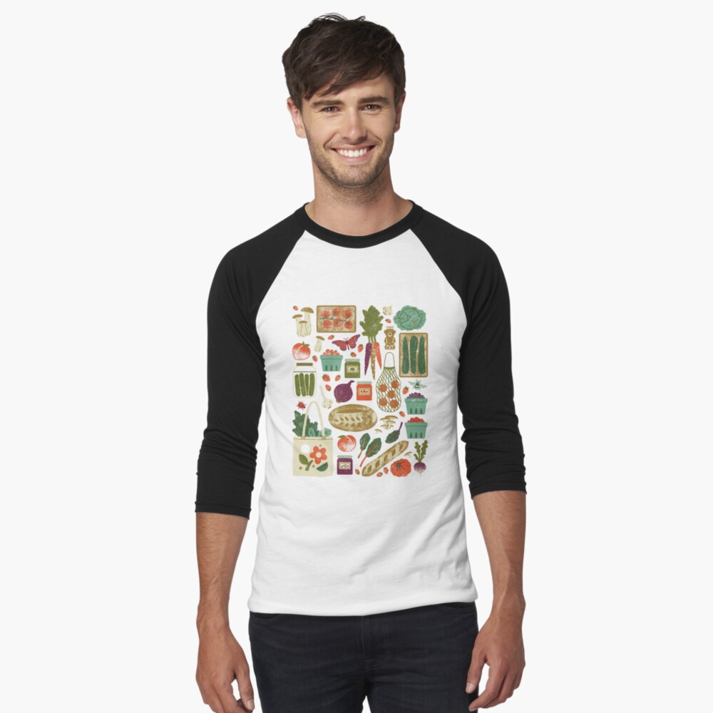Vista previa del artículo con la obra «Camiseta ¾ estilo béisbol», diseñado y vendido por LordofMasks.