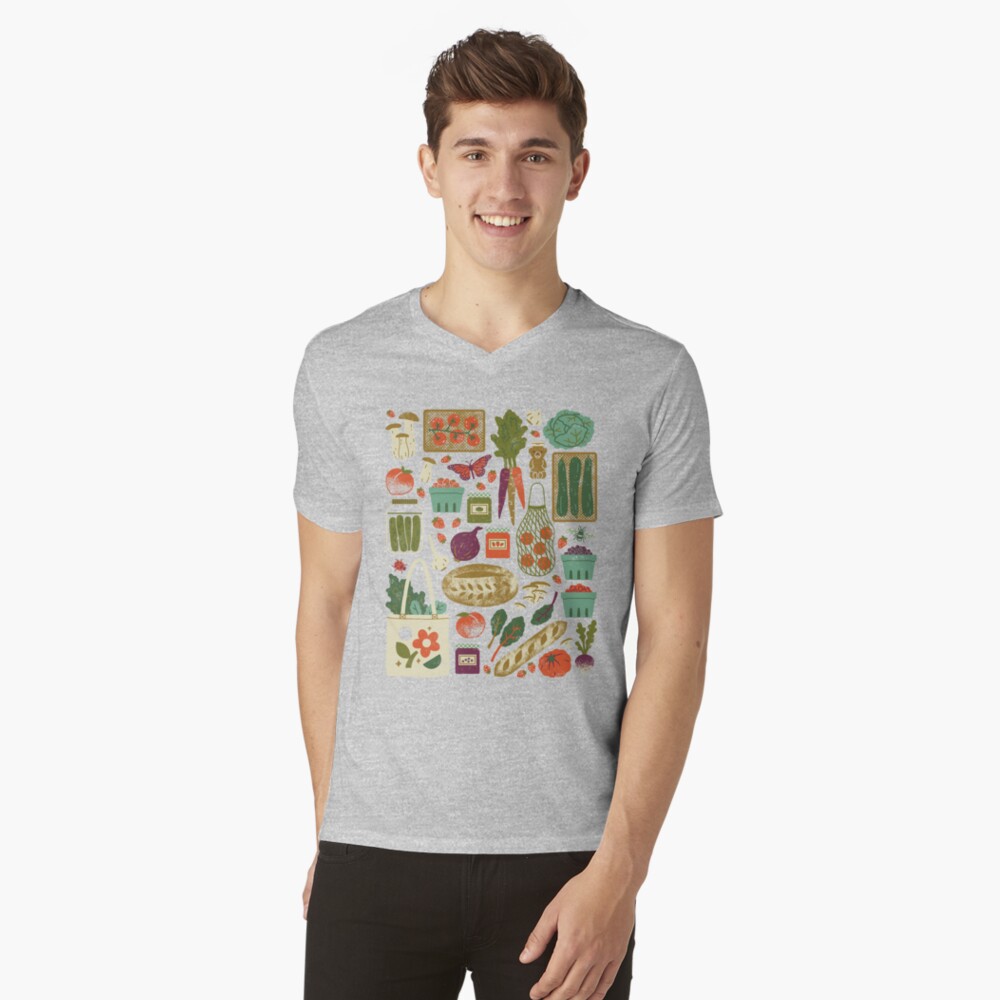 Vista previa del artículo con la obra «Camiseta de cuello en V», diseñado y vendido por LordofMasks.