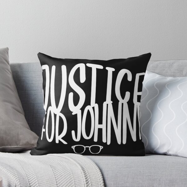 Item preview, Justice for Johnny simple wavy text with a little icon of Depp’s signature Lemtosh Glasses. designed and sold by MunsyArt.