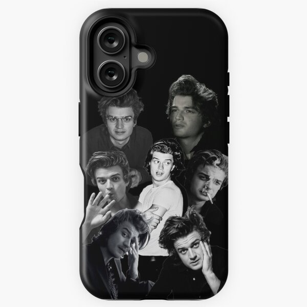Artikel-Vorschau von Joe Keery Schwarz-Weiß-Collage, designt und verkauft von mandikopec.