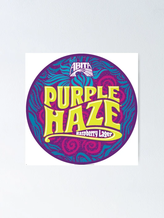 ●HAZE ORIGINAL LOGO POSTER Purple Haze IPA Logo