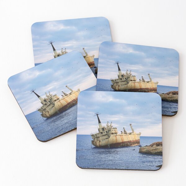 Item preview, Abandoned Ship Sea Landscape  designed and sold by katiamelnik.