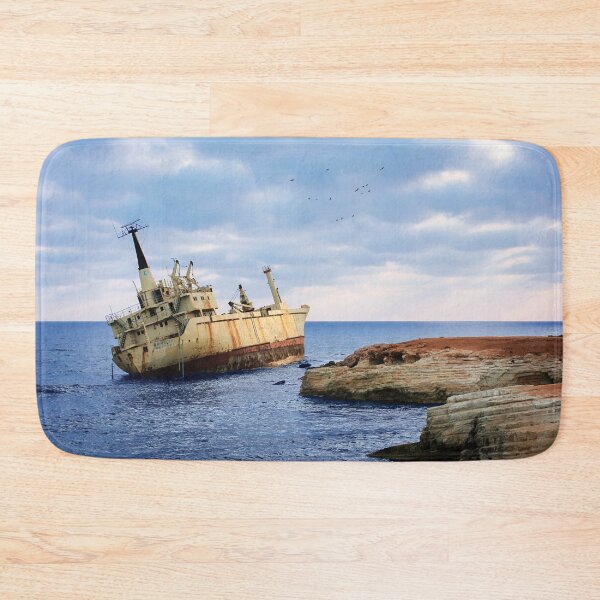 Item preview, Abandoned Ship Sea Landscape  designed and sold by katiamelnik.