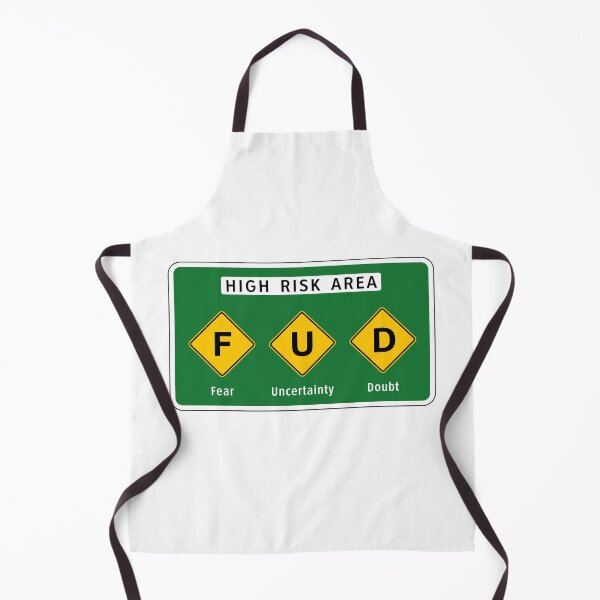 Item preview, Road Sign - High Risk FUD Area designed and sold by Clusterfudge.