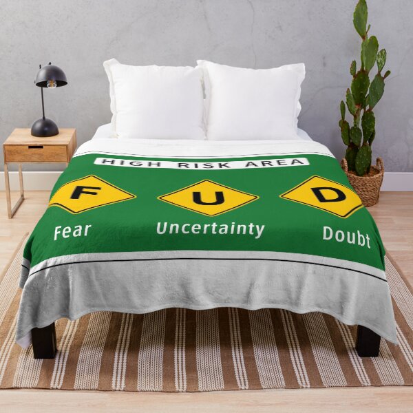 Item preview, Road Sign - High Risk FUD Area designed and sold by Clusterfudge.