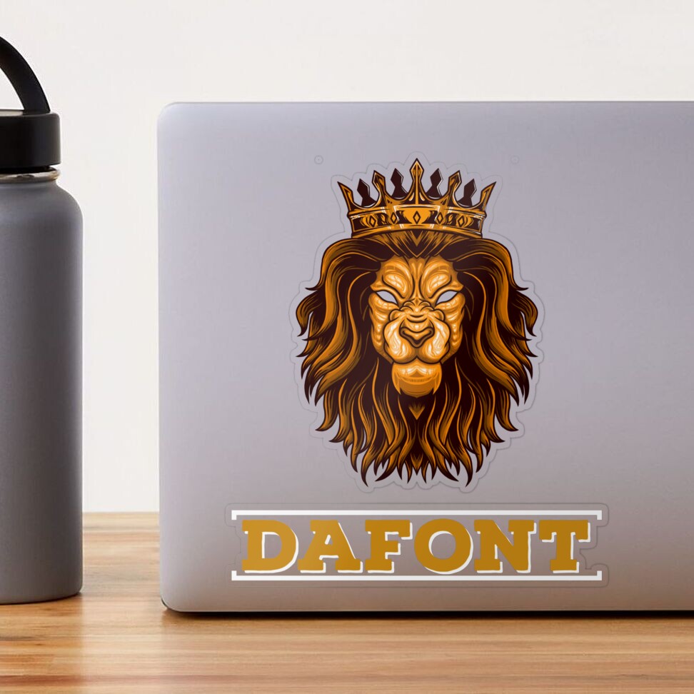 Dafont  Sticker for Sale by Haytam Laftimi