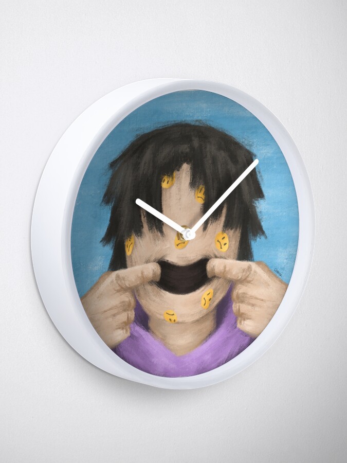 Alternate view of put your fake smile on Clock