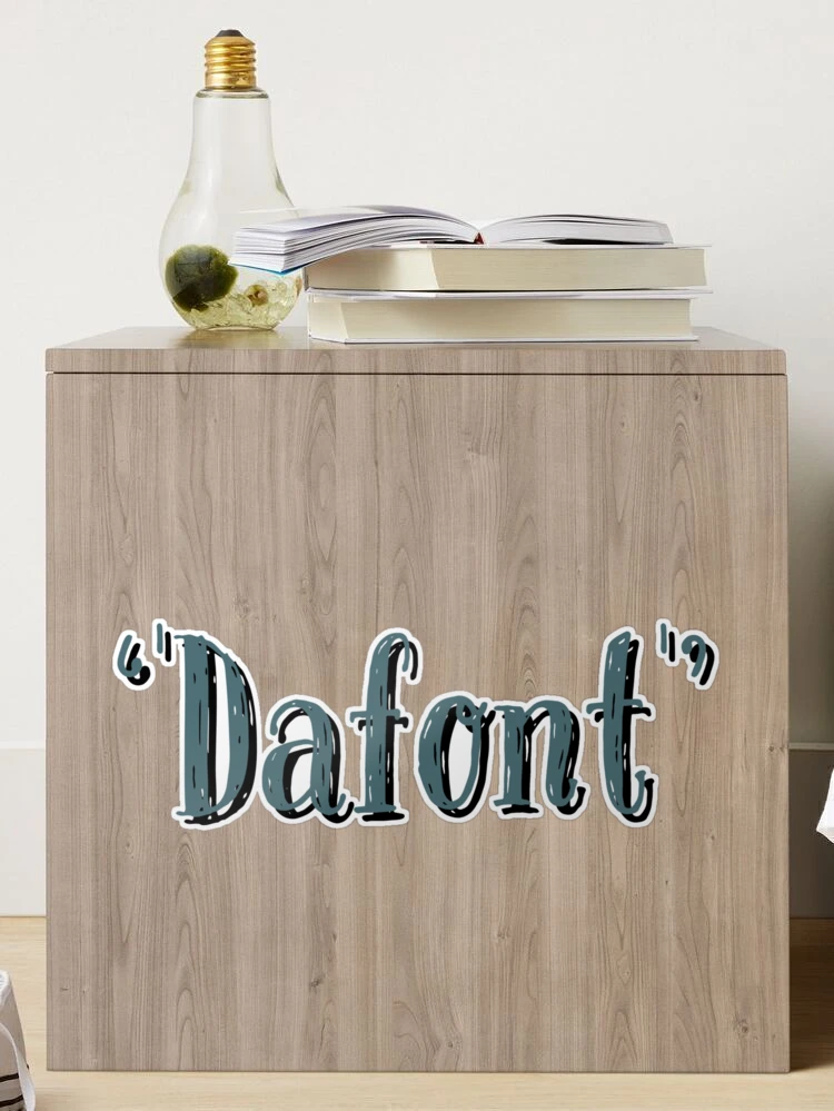 Dafont  Sticker for Sale by Haytam Laftimi