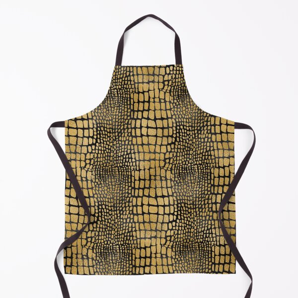 Item preview, Black And Gold Snake Animal Print Seamless Pattern designed and sold by delikedesign.