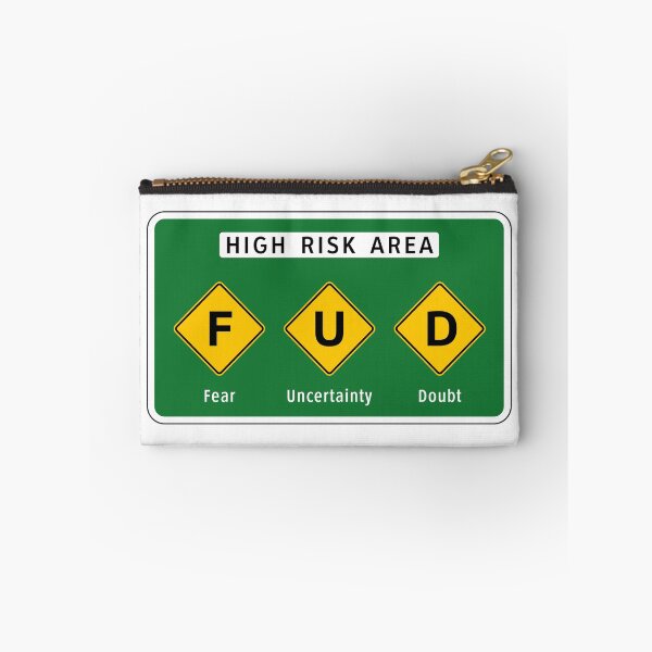 Item preview, Road Sign - High Risk FUD Area designed and sold by Clusterfudge.
