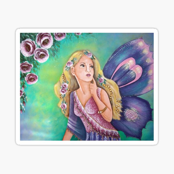The Pink Rose Fairy Sticker
