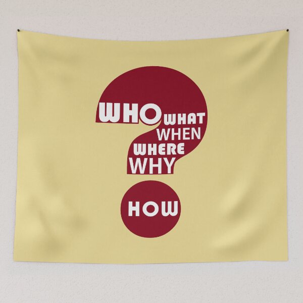 Item preview, Who, What, When, Where, Why, and How? designed and sold by Jean Gregory Evans.