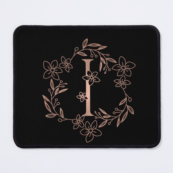 Item preview, Cute Rose Gold Floral Monogram I designed and sold by ModernStyleBoho.