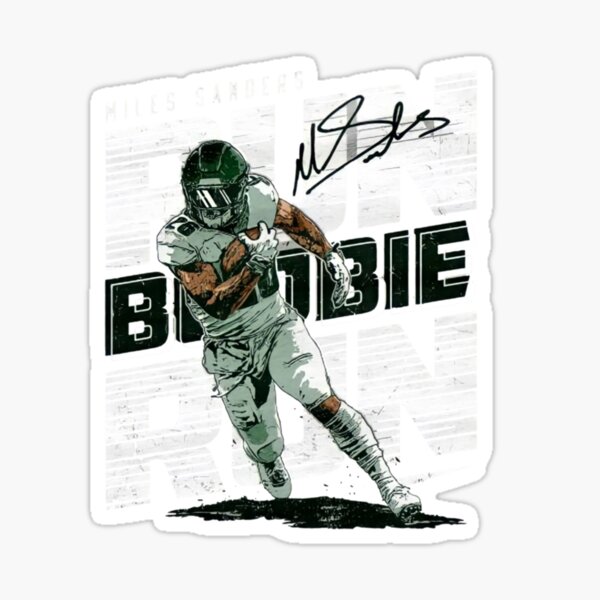 Miles Sanders Home Jersey Poster for Sale by designsheaven