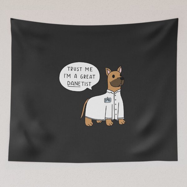 Item preview, Danetist Funny Fawn Great Dane Dentist  designed and sold by SofiaSava01.
