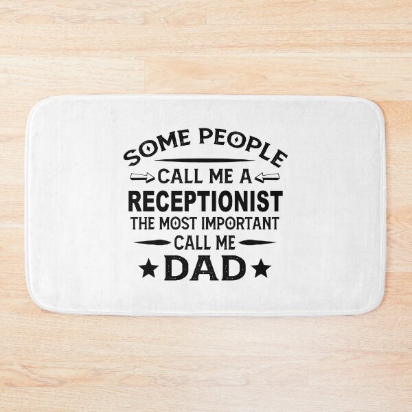 Item preview, Receptionist Father Dad T-shirt gift for father's Day Receptionist Dad Father's Day, Receptionist Dad Hudband Christmas Gift designed and sold by xlnv.