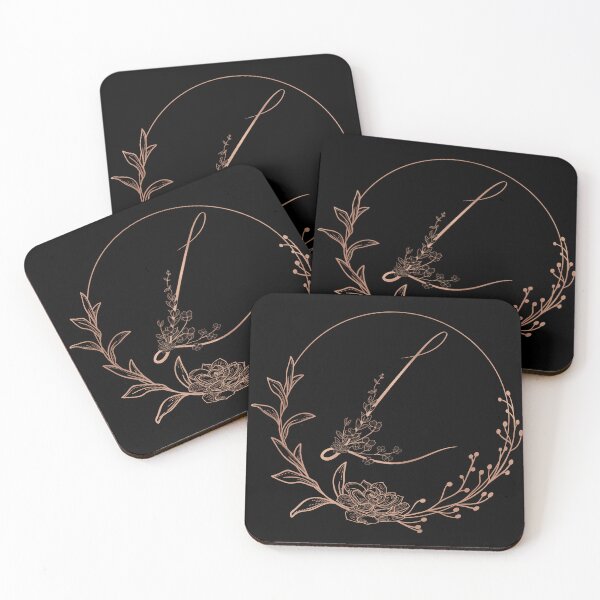 Item preview, Rose Gold Floral Monogram L designed and sold by ModernStyleBoho.