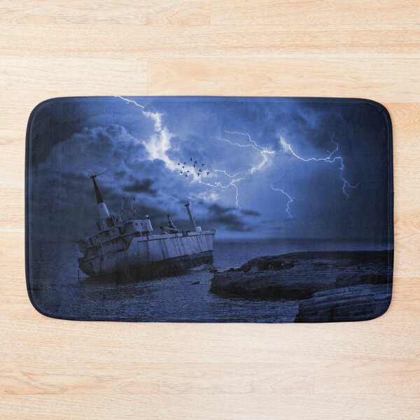 Item preview, Abandoned Ship Sea Landscape  designed and sold by katiamelnik.