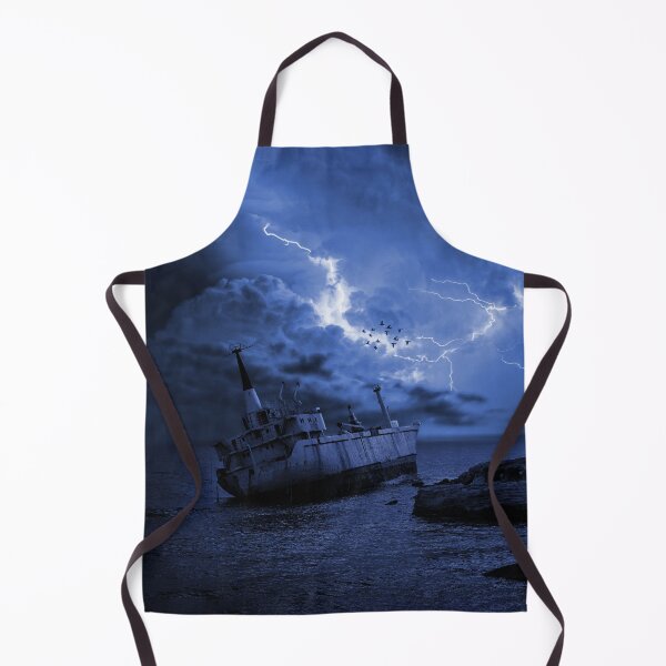 Item preview, Abandoned Ship Sea Landscape  designed and sold by katiamelnik.