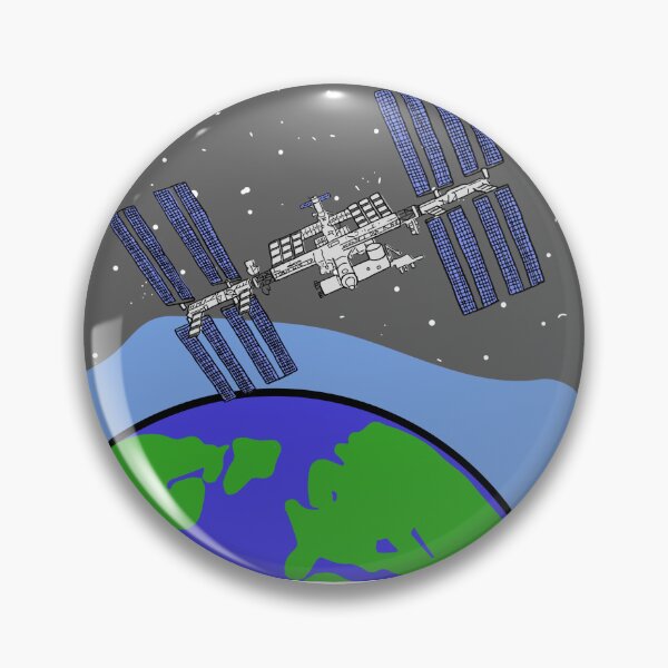 Item preview, ISS over Earth designed and sold by RoseWaugh.