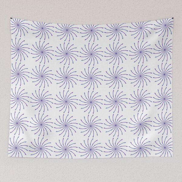 Item preview, violet blue star, abstract art designed and sold by Meo Design.