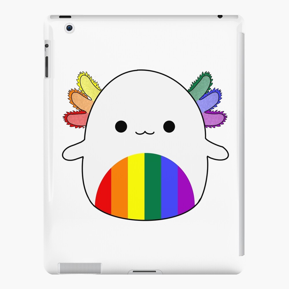 Gay Pride Axolotl Squishmallow Ipad Case And Skin For Sale By Freckledsoftie Redbubble