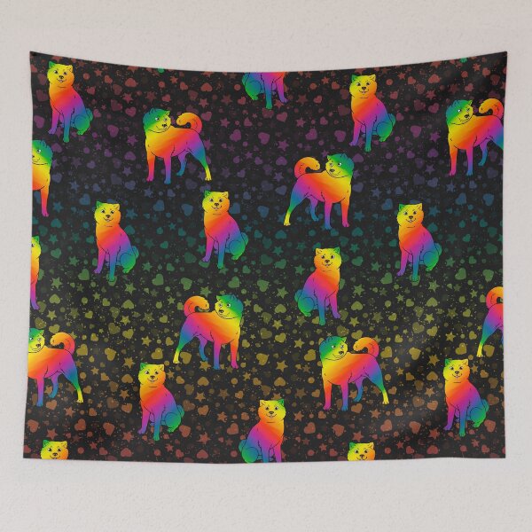 Item preview, Rainbow Hokkaido with Hearts and Stars for Pride (All-Over Print) designed and sold by HokkaidoHANA.