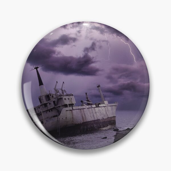 Item preview, Abandoned Ship Sea Landscape  designed and sold by katiamelnik.