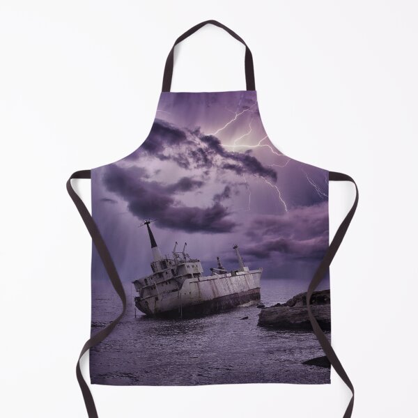 Item preview, Abandoned Ship Sea Landscape  designed and sold by katiamelnik.