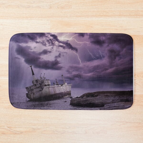 Item preview, Abandoned Ship Sea Landscape  designed and sold by katiamelnik.