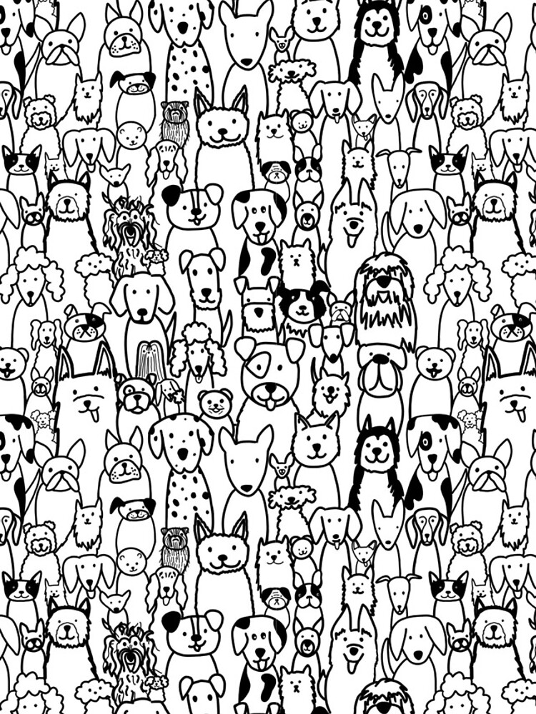 Crowd of Dogs by Remy-and-Clyde