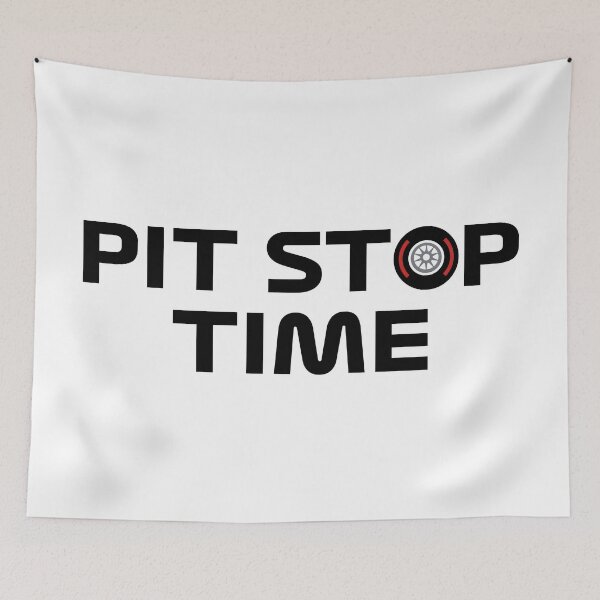 Item preview, Pit Stop Time! (Black) designed and sold by FilipeFerreira.