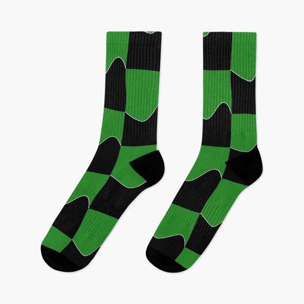 Item preview, PLAIN SOLID HUNTER GREEN AND BLACK TWO TONE RETRO WAVE PATTERN designed and sold by ozcushions.